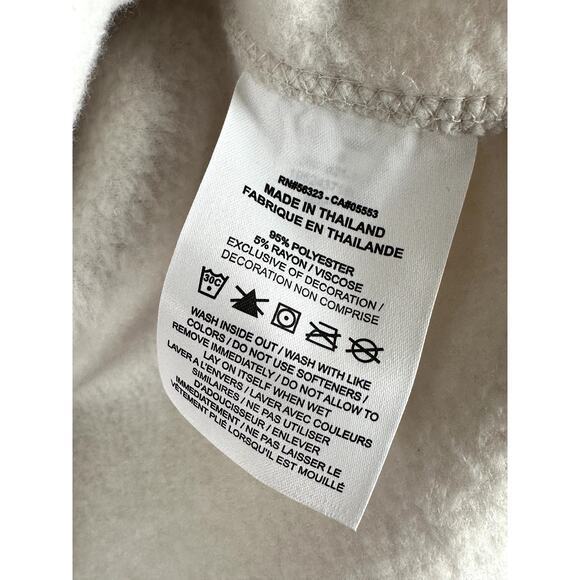 Nike Therma Fit Sherpa Fleece Funnel Neck Pullover Ivory DM1621 Womens Small EUC - Picture 5 of 8